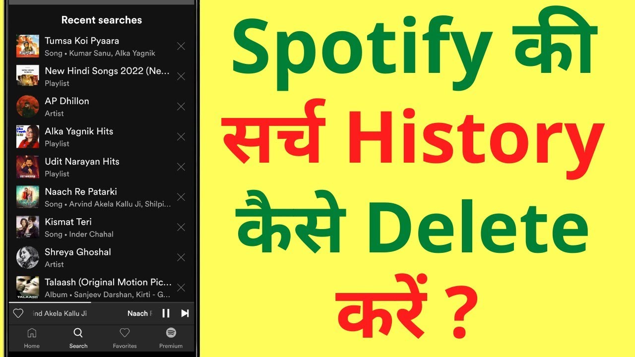 Can You Delete Spotify Search History