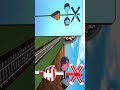 Match the railroad crossings challenge !! 金型にハマる踏切さんvol.3-2 / fumikirisan 3D 4K #Shorts
