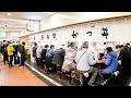 【神戸市中央区】信じられない超絶カツ丼ラッシュ!働く男たちが殺到する超行列カツ丼専門店の高速注文さばき丨Amazing Skill!Super Speed Katsudon Cooking