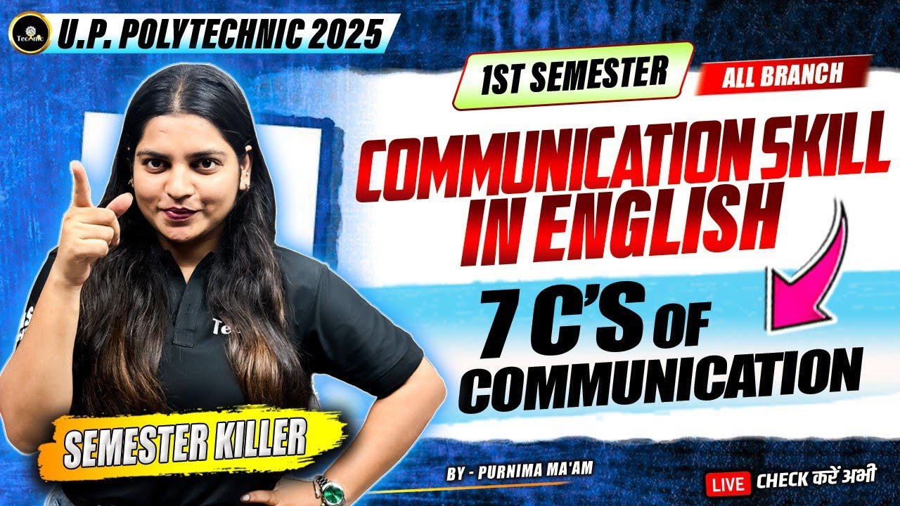 7c of communication in English Polytechnic 1st sem latest syllabus 2025 ...