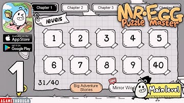 BIG ADVENTURE STORIES Mr Egg Puzzle Master All Levels 1 - 40 Part 1 Guide / Tutorial / Walkthrough