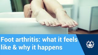 Arthritis in the foot (big toe) || What it feels like & why it happens