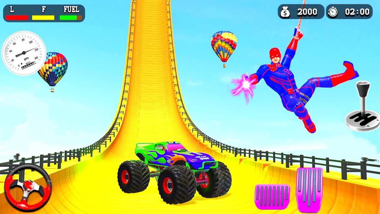monster truck mega ramp game crezy sports truck racing Android