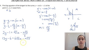 Tangents and Normals of Trig Functions
