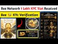 🐝 Bee Network 1 Lakh KYC Slot Distribution Start | Bee Network KYC Verification Full Process 