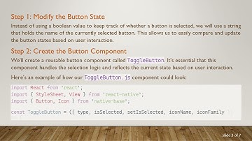 Implementing a Toggle Button in React Native to Select One Out of Three Options