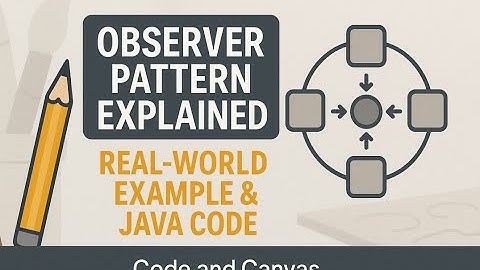 Observer Pattern Explained | Real-World Example & Java Code