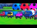 FS22 - wheels on the bus, monster truck, fire truck, police car, trucks, school bus, mixer truck