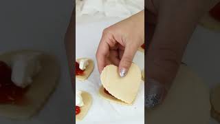 Valentines Cherry Puff Pastry Dessert!🍒❤️💕 #shorts #puffpastry #easyrecipe