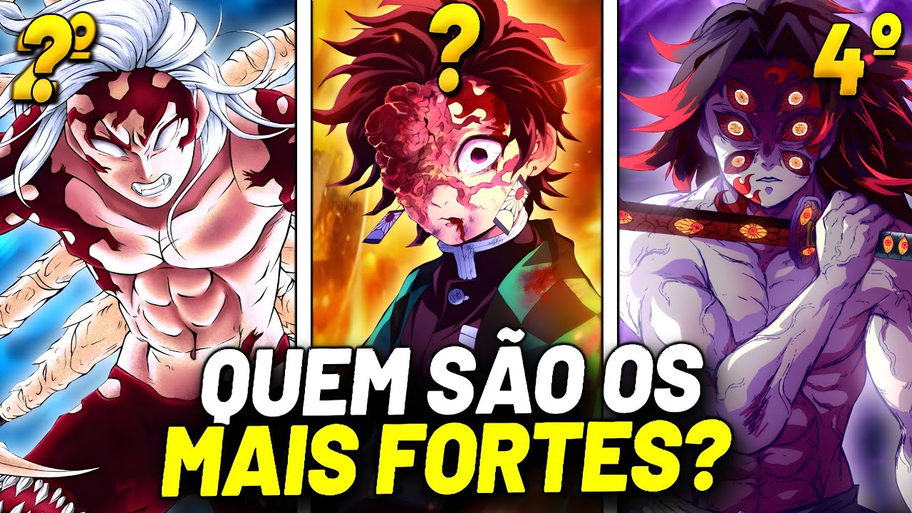 Estes são os 10 personagens mais fortes de Kimetsu no Yaiba