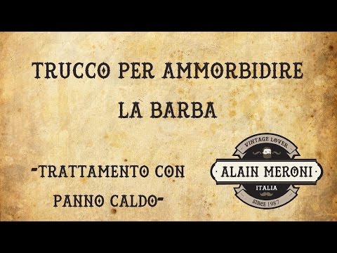 TRUCCO PER AMMORBIDIRE LA BARBA!!!