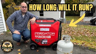 Générateur au propane Predator 11500w - Autonomie incroyable !