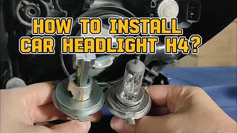 How To Replace H4 Halogen Bulb With LED Headlight Bulb? #h4led #h4 #howtoinstall #howtoreplace