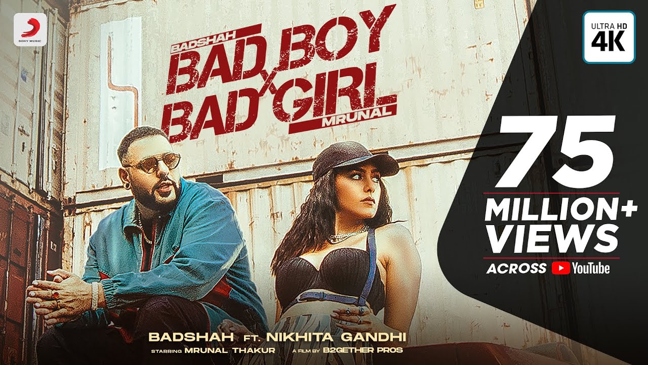 Badshah  Bad Boy x Bad Girl Official Video  Mrunal Thakur  Nikhita Gandhi  Trending Song 2021