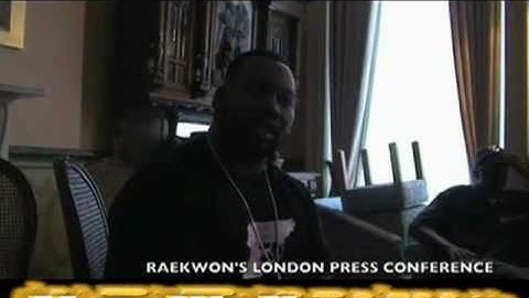Raekwon  Hip Hop Video Press Conference for OB4CL2 in London www motahiphop