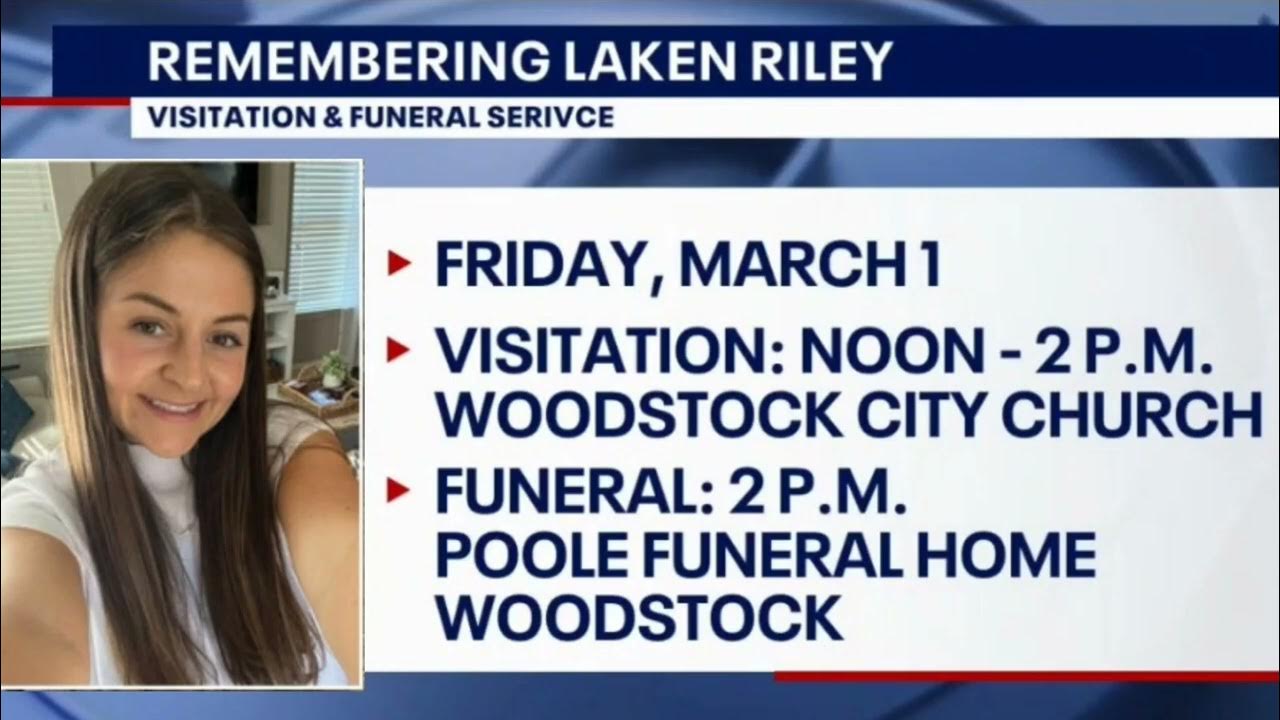 Laken Riley visitation on funeral service noon 2pm Woodstock city