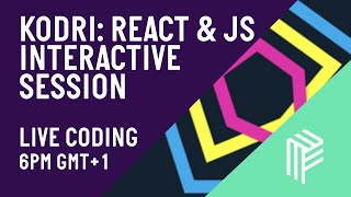 Kodri: React & JS Coding Challenge - June 2020 - Live Stream