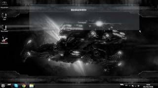 Black and White HUD Theme for Windows 7
