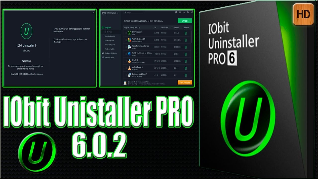 iobit uninstaller pro key windows 10 64 bit