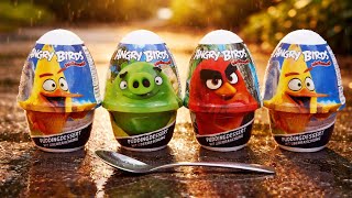 Giant Angry Birds Pudding Dessert Surprise Egg Challenge 🐦