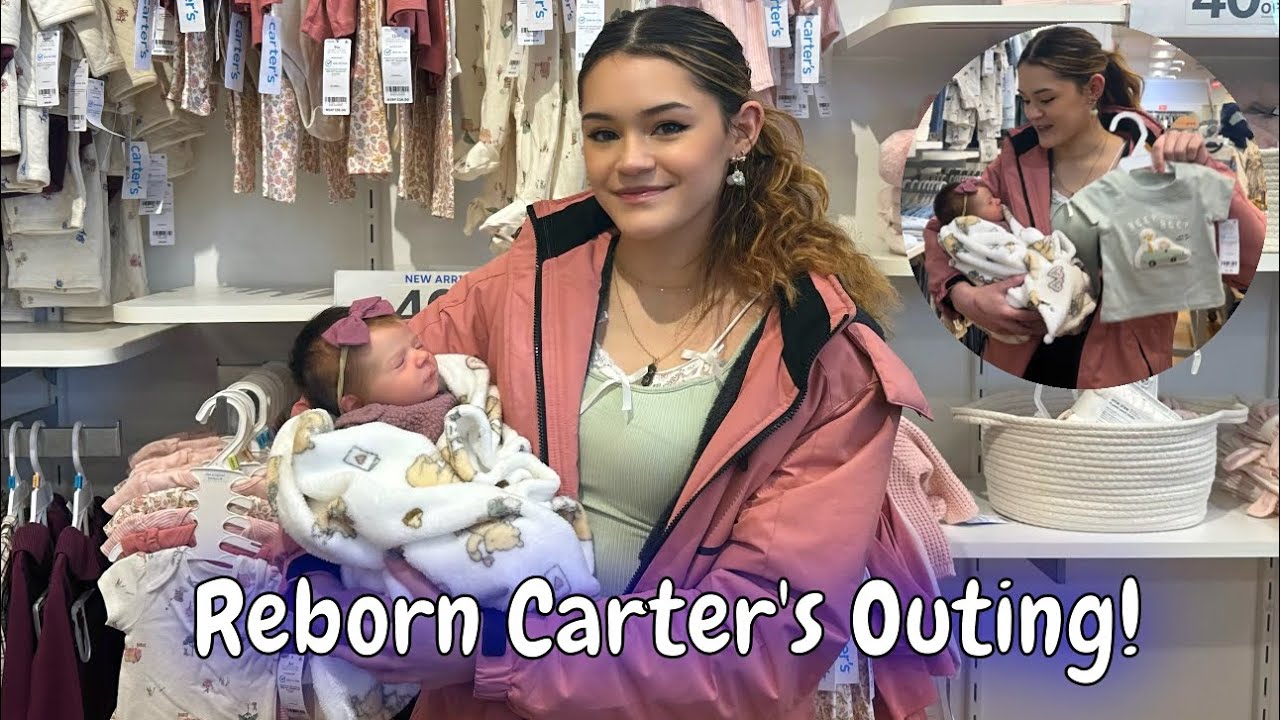 Поход в магазин Carter’s с куклой-реборн! Видеоблог о покупках искусственной куклы 💗