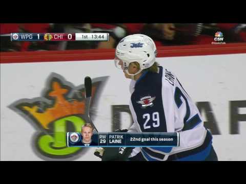 Laine fires home 22nd goal with perfect one timer