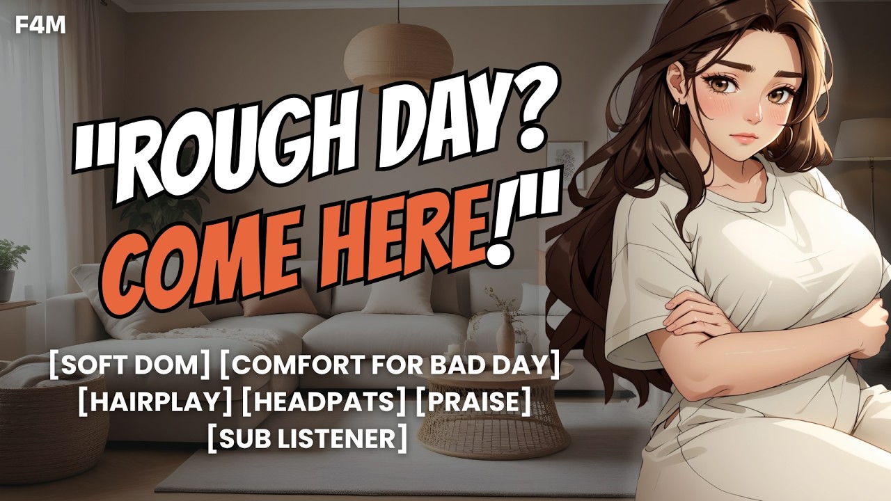 Your Fdom GF Wraps You in a Blanket After a Rough Day | ASMR Roleplay F4M | [Headpats][Hairplay]