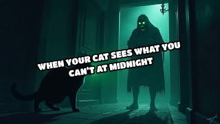 When Your Cat Sees What You Can’t at Midnight
