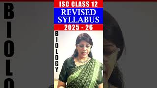 #Biology Revised #Syllabus | #2026 Batch #ISC #Class12 #CISCE