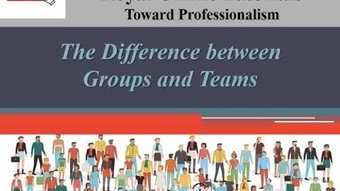 Difference between Groups and Teams