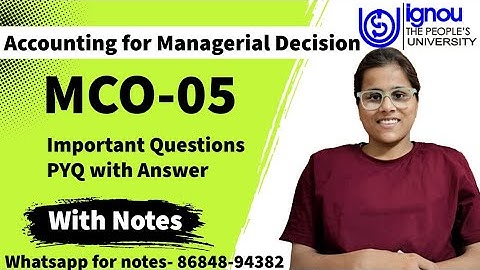MCO 05 Important Question With Answer. MCO-05  Previous Year question with answer in IGNOU Universit