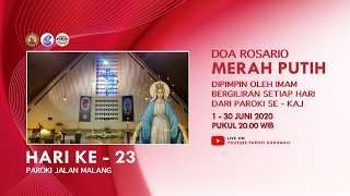 HARI 23  -  DOA ROSARIO MERAH PUTIH