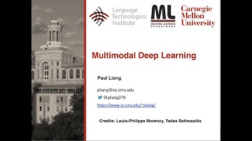 Multimodal Deep Learning - CMU 10707 Guest Lecture