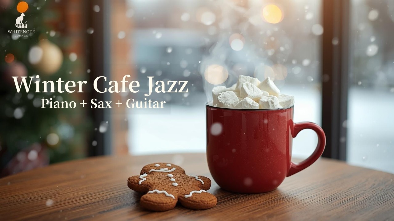 Winter Cafe Jazz / Soft Piano & Jazz Guitar & sax / 冬の夜の癒し - YouTube