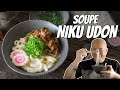 Niku udon  soupe japonaise  le riz jaune