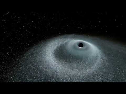 Massive star being ripped apart by a supermassive black hole
