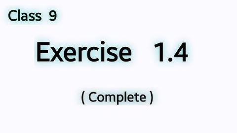 Class 9 Exercise 1.4 | Multiplication of Matrices
