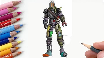 HOW TO DRAW KITBASH HENCHMAN SKIN from FORTNITE - STEP BY STEP DRAWING TUTORIAL