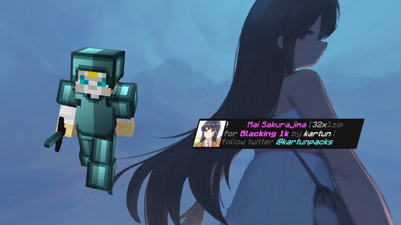 Mai Sakurajima [32x] - Minecraft Texture Pack Anime para Bedwars | Java ...