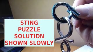 How to Solve FIGURE OF EIGHT Wire Puzzle Solution SHOWN SLOWLY