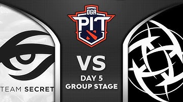 SECRET vs NIP - TOP 1 GROUP B - OGA Dota PIT 2020 Highlights Dota 2