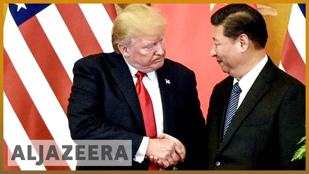 🇺🇸🇨🇳 الرئيس ترامب وشي يجتمعان في قمة مجموعة العشرين لحل الحرب التجارية | الجزيرة الإنجليزية