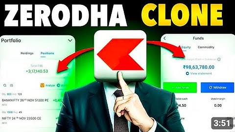 Zerodha Kite clone app new #cloneapp #trading