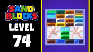 Sand Blocks level 74 walkthrough solution 