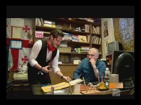 „TV რუსთავი-2“-ს სიუჟეტი შოუ-ბიზნესზე, ბესო ჩუბინიძე სიუჟეტის გადაღების დროს (ფარული კადრები)