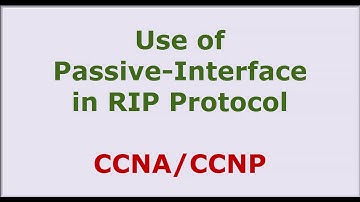 Use of Passive interface in RIP