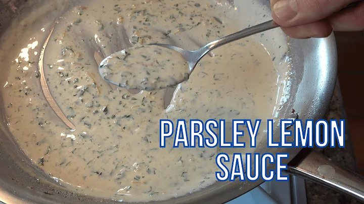 Parsley Lemon Sauce for Fish | Pan Sauce for Fish | Homemade Parsley Sauce