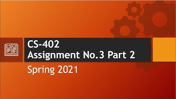CS402 Assignment 3