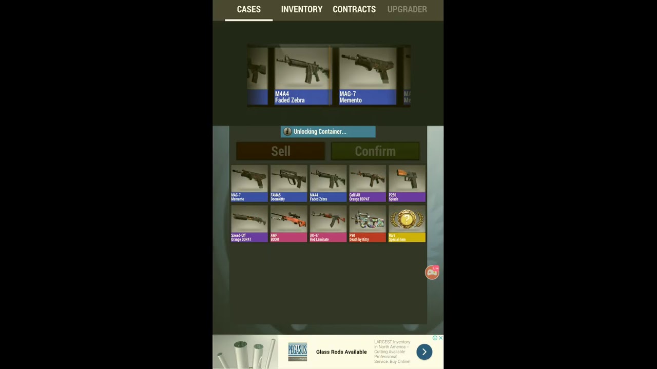 Case simulator codes. Case simulator codes