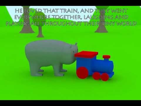 tiny hippo and tiny train